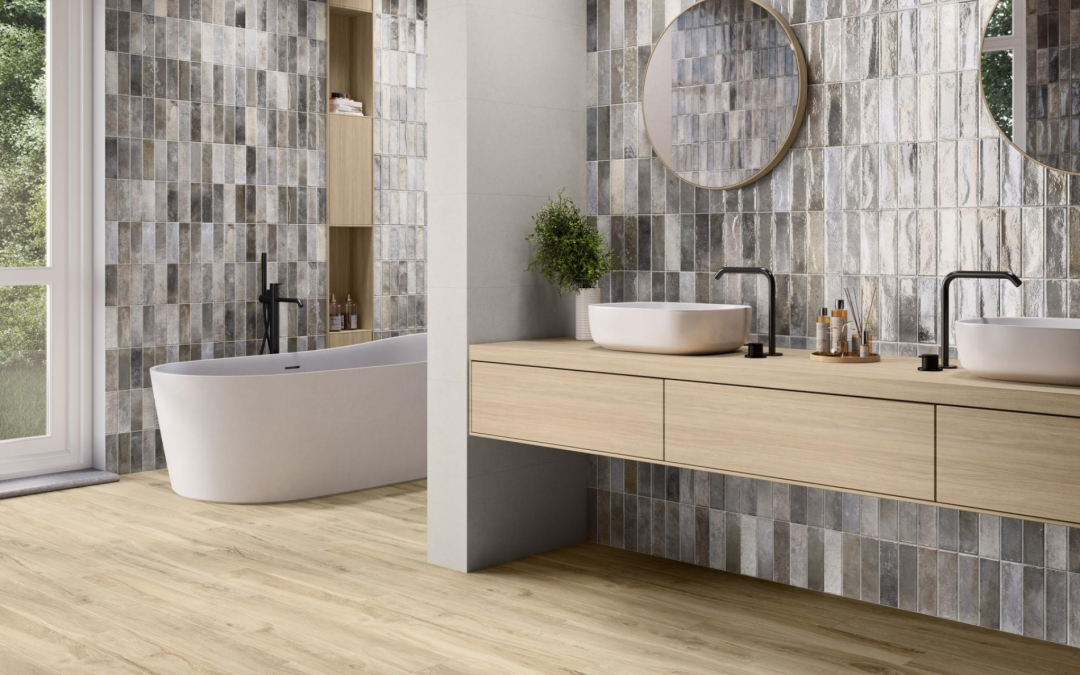 como combinar Azulejos pequeños baños Pamesa Artline