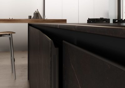 Detalle canto puertas cocina