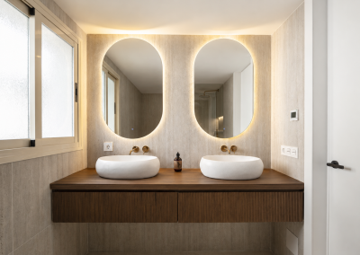 Mueble de baño con doble lavabo